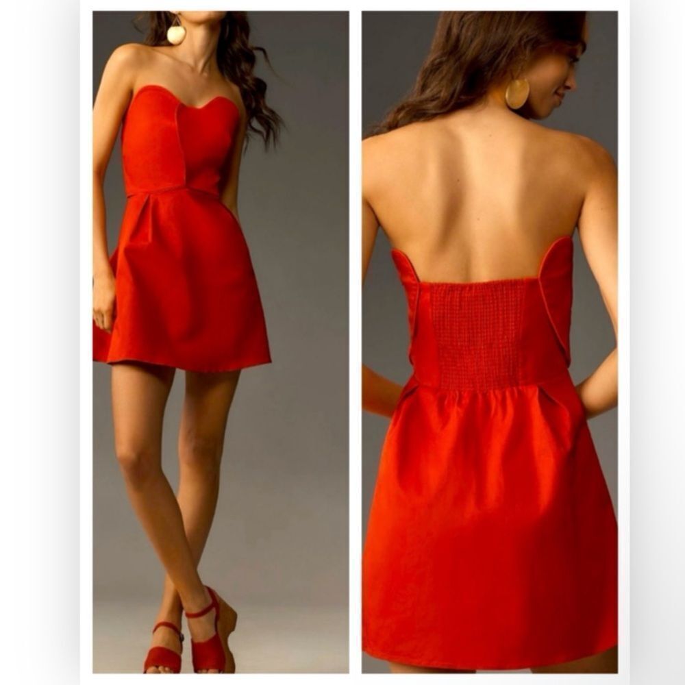 Farm Rio Red Heart Mini Dress $198
